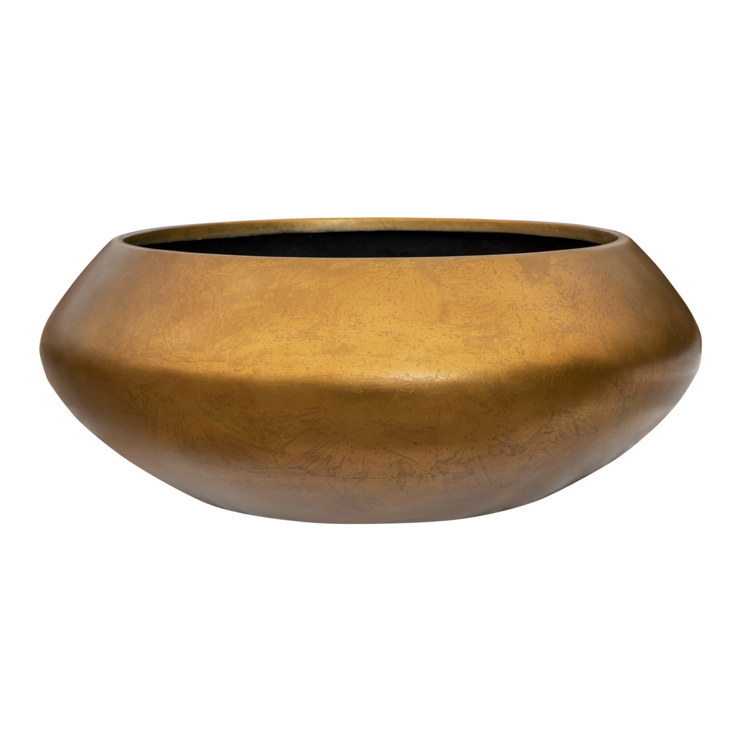 Baq Metallic Silver leaf Bowl Ufo Matt Honey