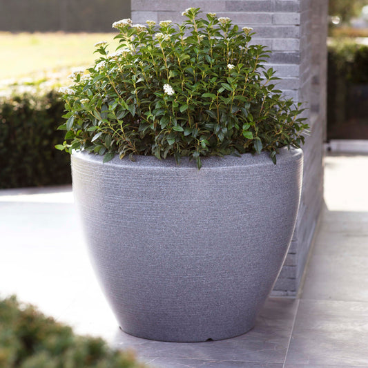 Capi Arc Granite Planter Ball Anthracite