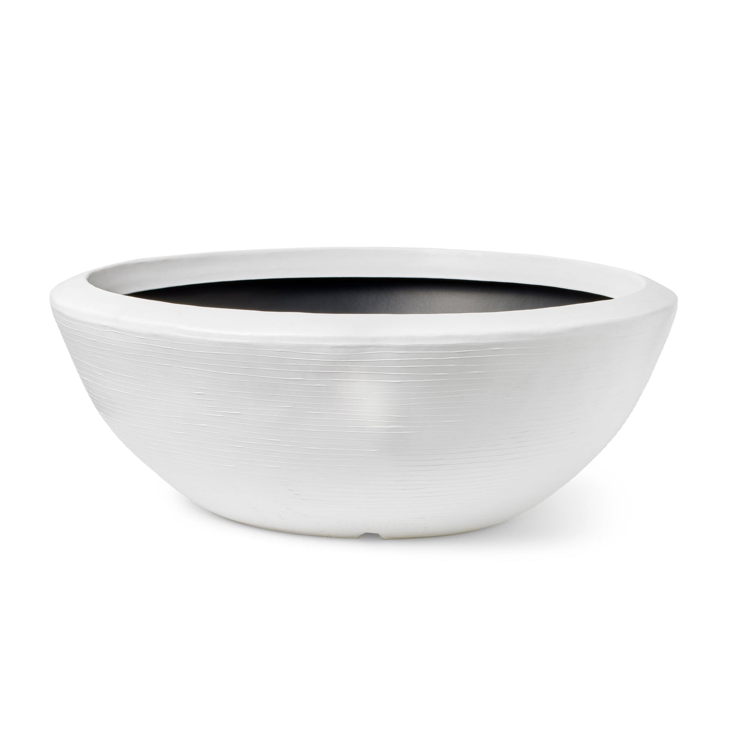 Capi Arc Granite Bowl Low White