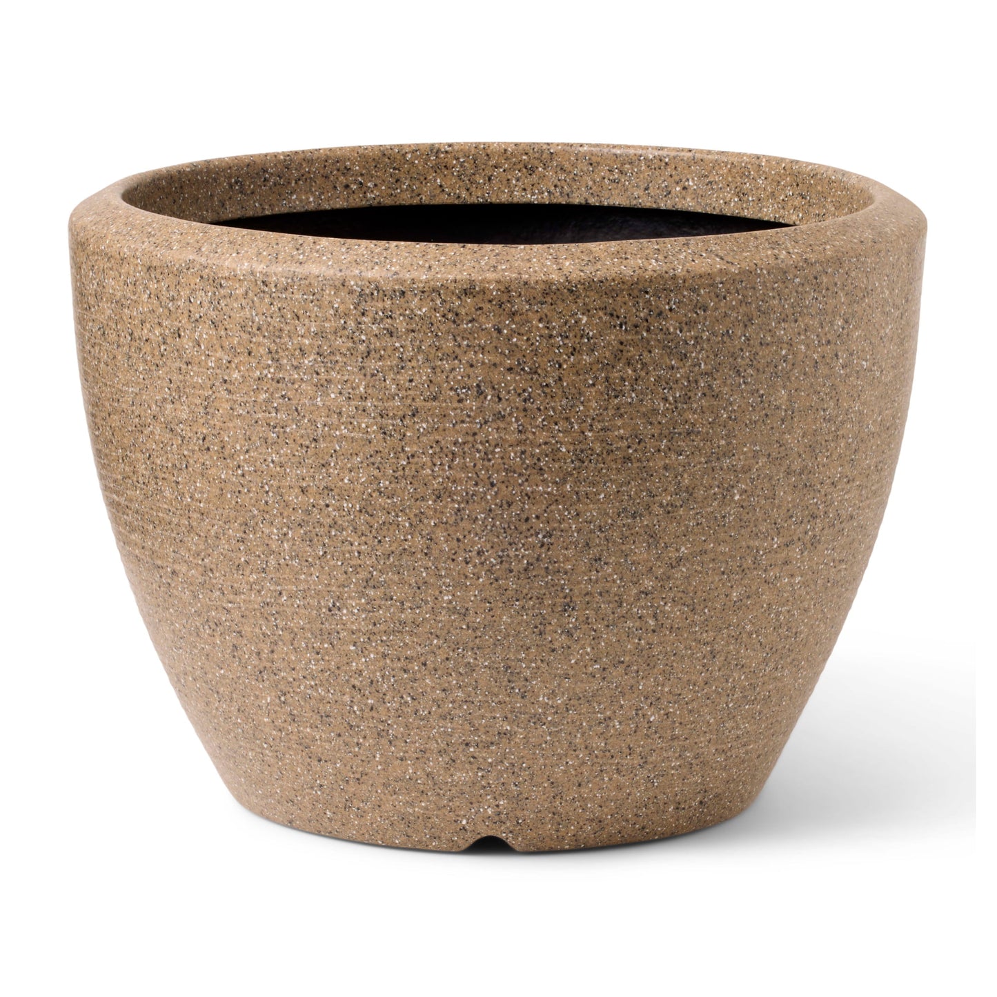 Capi Arc Granite Planter Ball Warm Taupe