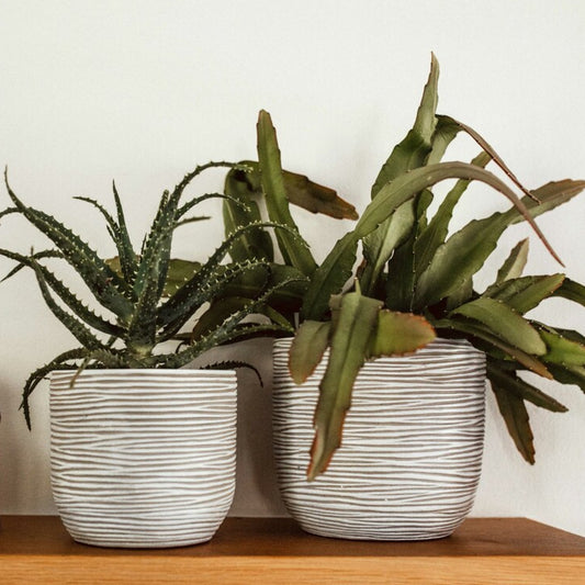 Capi Nature Rib Planter Ball Ivory