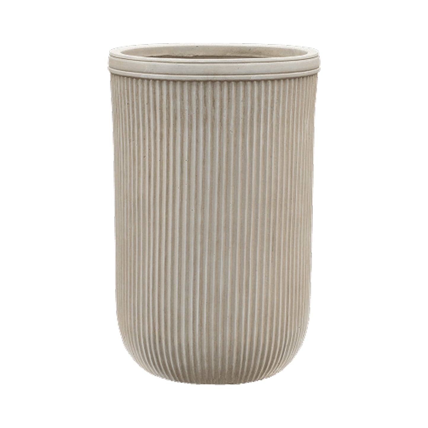 Baq Vertical Rib Cylinder Beige