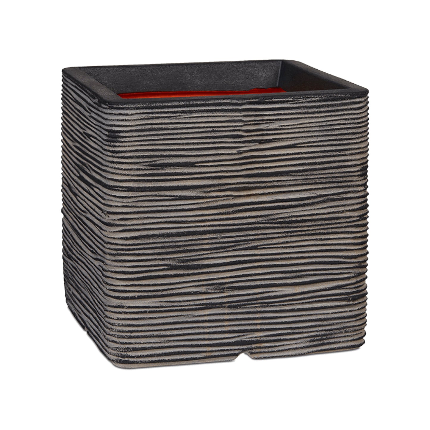 Capi Nature Rib NL Planter Square Anthracite