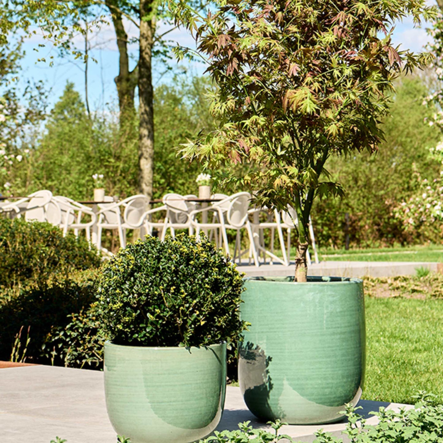 Plain Striped Darcy Aqua