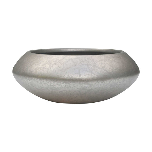 Baq Metallic Silver leaf Bowl Ufo Matt Light Champagne