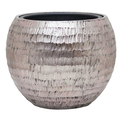 Baq Opus Hammered Globe Silver