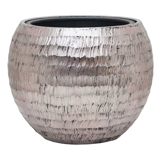 Baq Opus Hammered Globe Silver