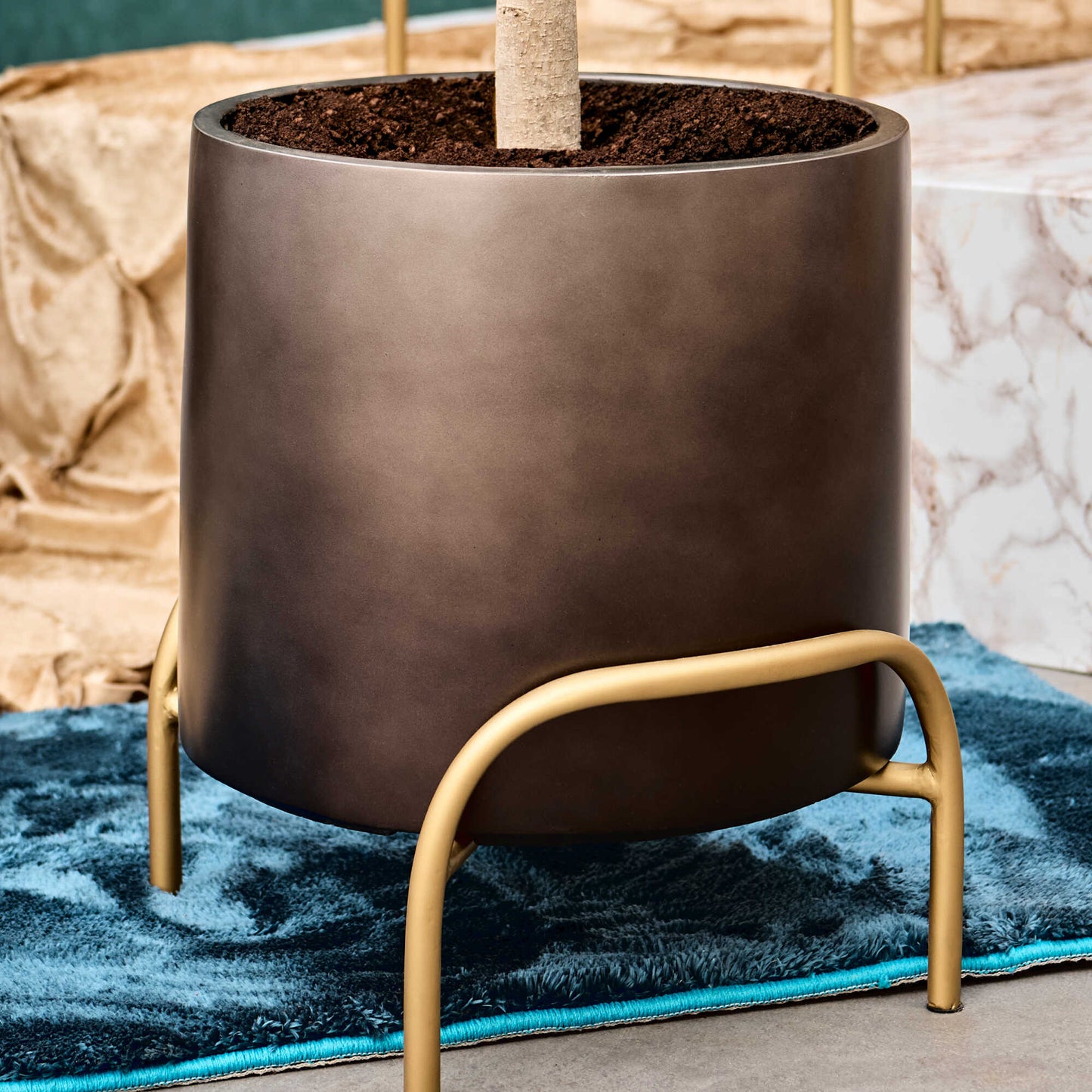 Baq Gradient Elevated Cylinder Low Matt Coffee
