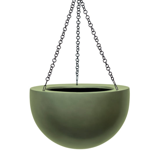 Baq Gradient Hanging Bowl Matt Forest Green