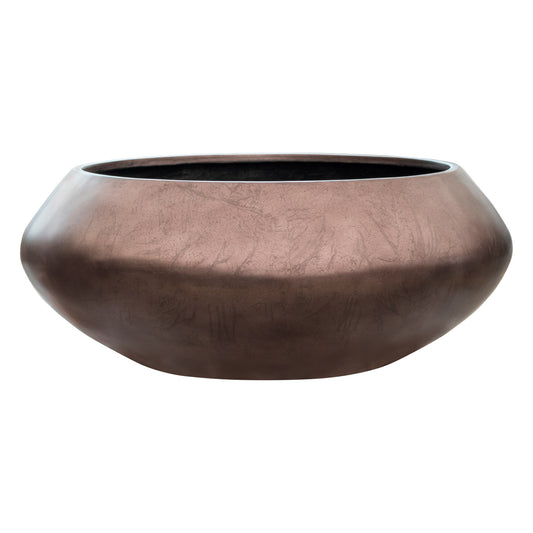 Baq Metallic Silver leaf Bowl Ufo Matt Coffee