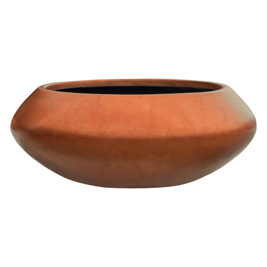 Baq Metallic Silver leaf Bowl Ufo Matt Copper