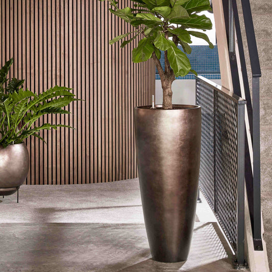 Baq Metallic Silver leaf Partner Matt Coffee s vložkou