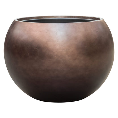 Baq Metallic Silver leaf Globe Matt Coffee s vložkou