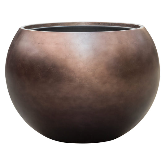 Baq Metallic Silver leaf Globe Matt Coffee s vložkou