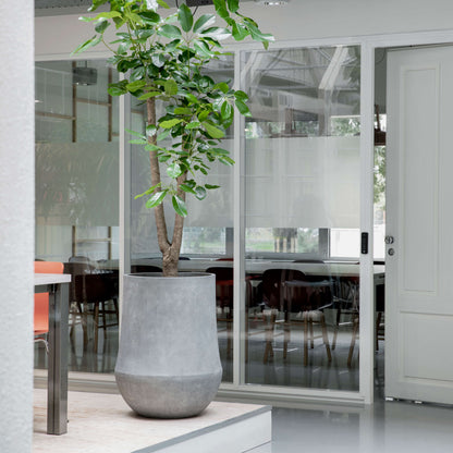 Baq Polystone Coated Plain Darcy Raw Grey