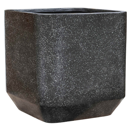 Baq Terrazzo Rounded Cube Black