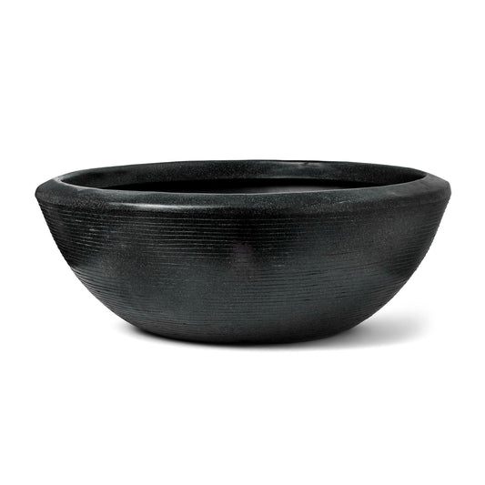 Capi Arc Granite Bowl Low Black