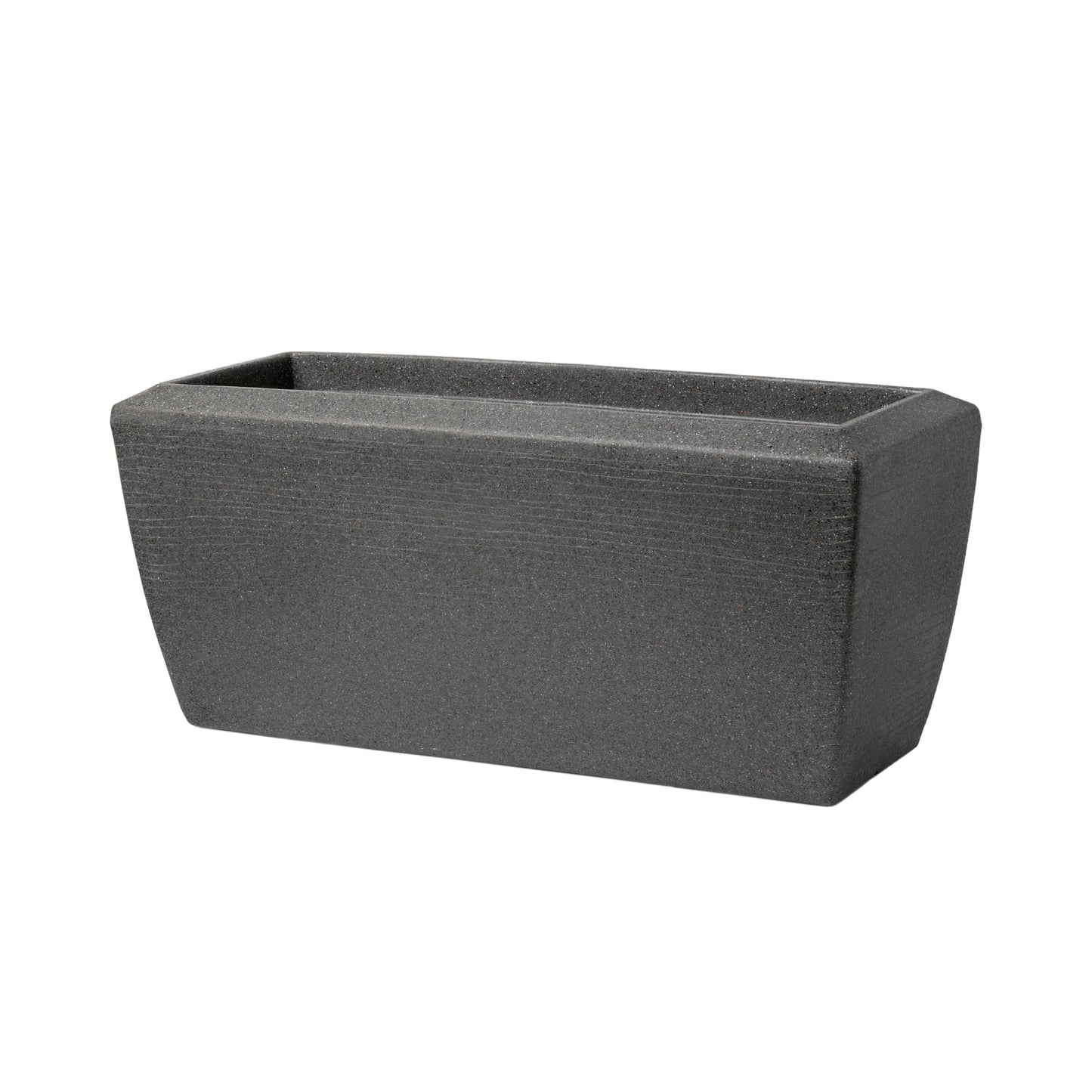 Capi Arc Granite Planter Rectangle Anthracite