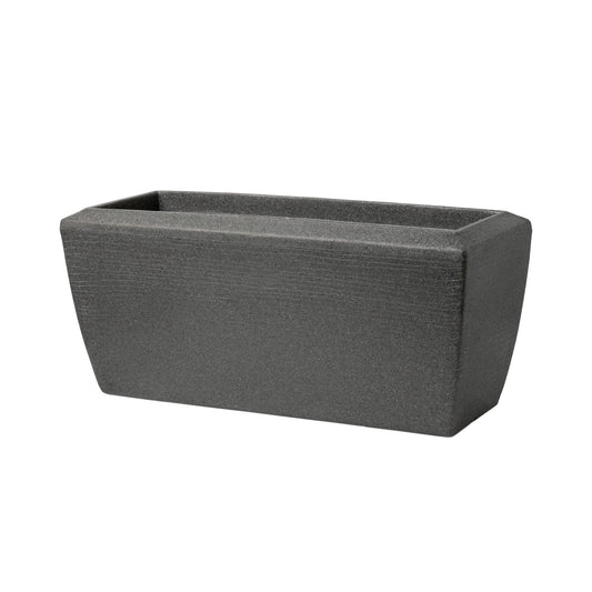Capi Arc Granite Planter Rectangle Anthracite