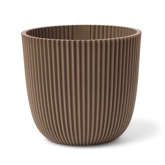 Capi Nature Groove Made With Planter Ball Warm Taupe