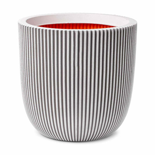Capi Nature Groove NL Planter Ball Ivory