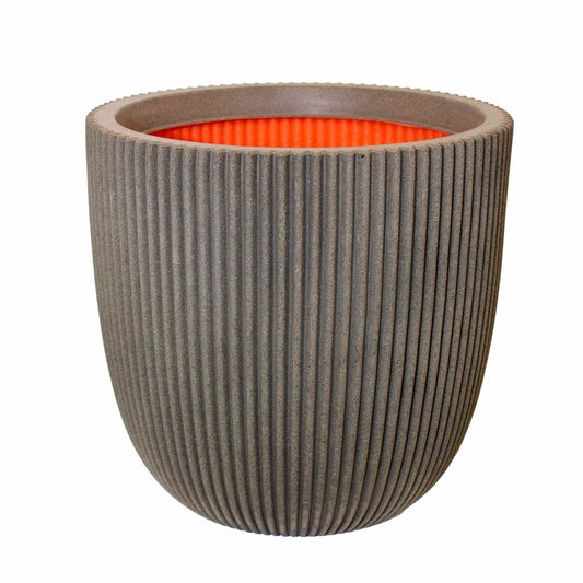 Capi Nature Groove NL Planter Ball Warm Taupe