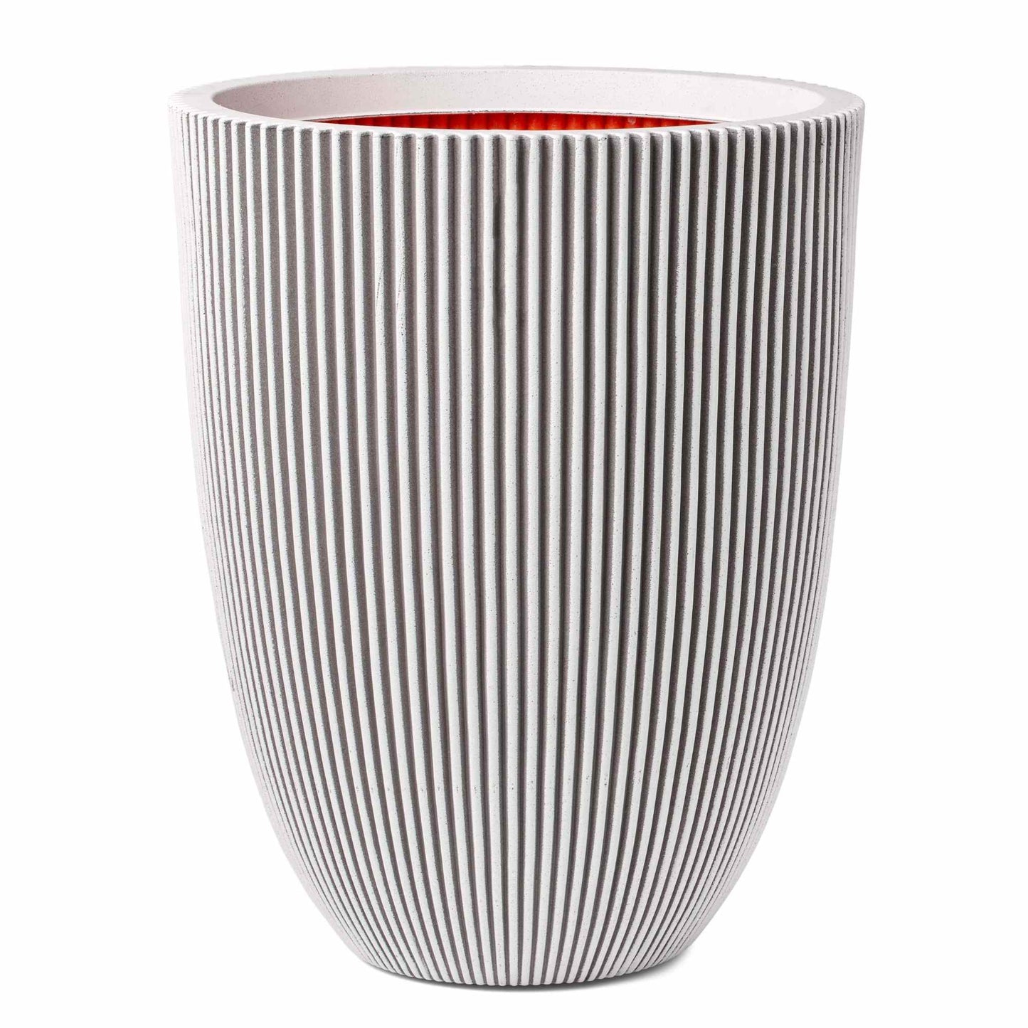 Capi Nature Groove NL Vase Elegant Low Ivory