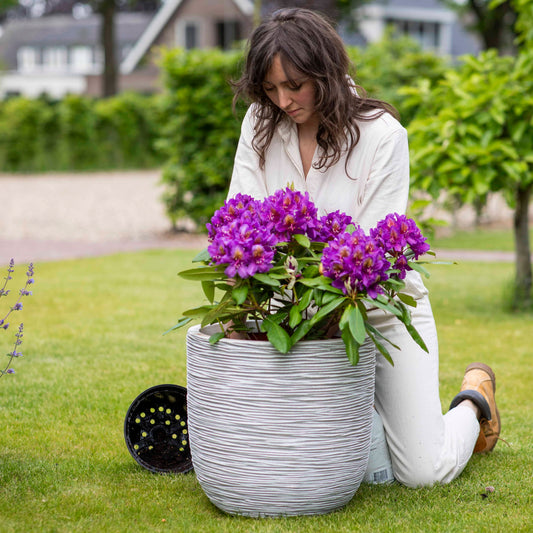 Capi Nature Rib NL Planter Ball Ivory