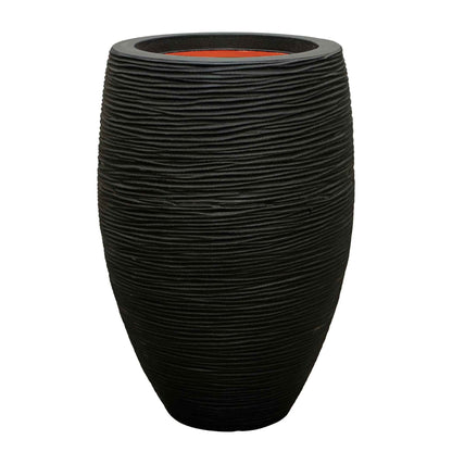 Capi Nature Rib NL Vase Elegant Deluxe Black