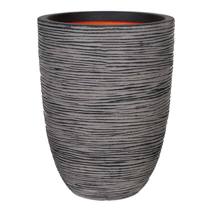 Capi Nature Rib NL Vase Elegant Low Anthracite