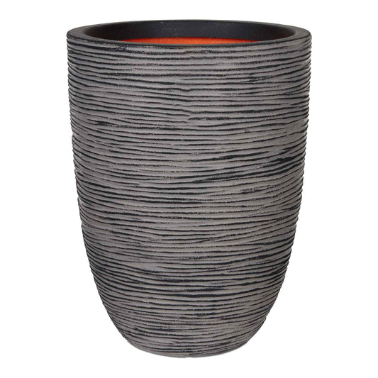 Capi Nature Rib NL Vase Elegant Low Anthracite