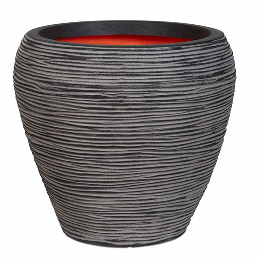 Capi Nature Rib NL Vase Taper Round Anthracite