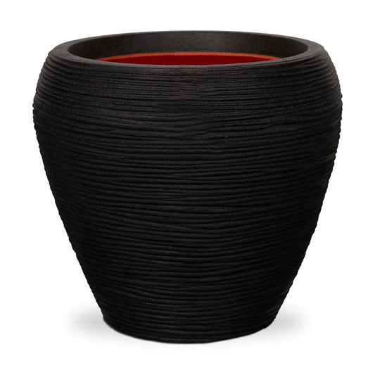 Capi Nature Rib NL Vase Taper Round Black