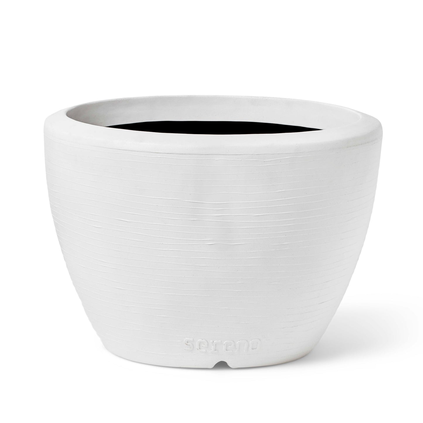 Capi Arc Granite Planter Ball White