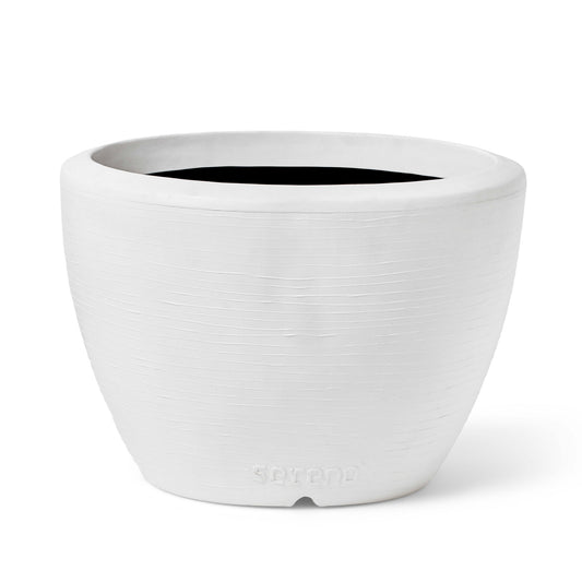 Capi Arc Granite Planter Ball White
