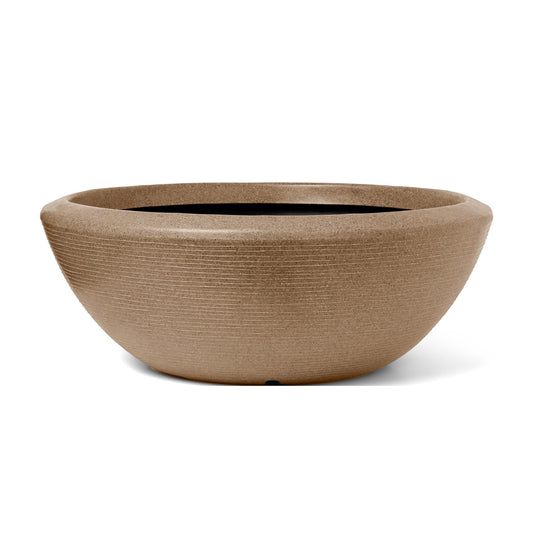 Capi Arc Granite Bowl Low Warm Taupe