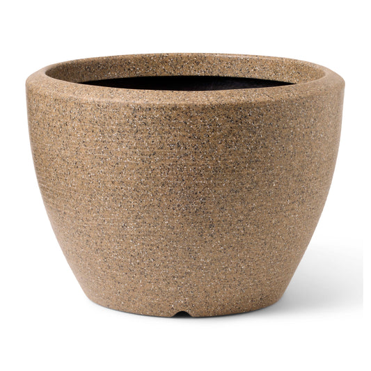 Capi Arc Granite Planter Ball Warm Taupe