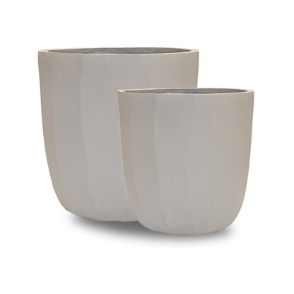 Capi Dune Planter Ball Off White (set)