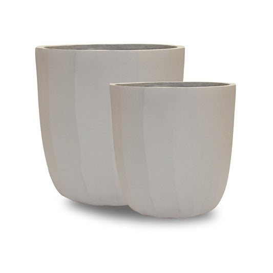 Capi Dune Planter Ball Off White (set)