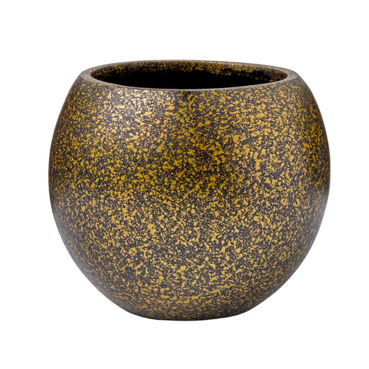 Capi Lux Terrazzo Vase Ball Black Gold