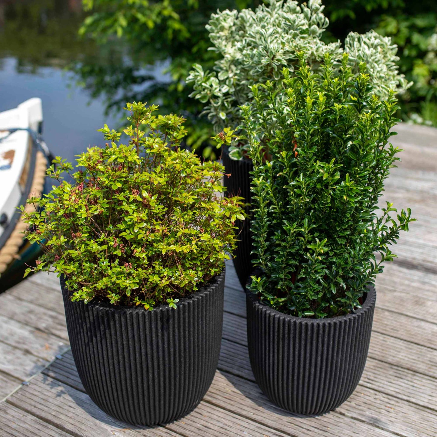 Capi Nature Groove NL Planter Ball Black