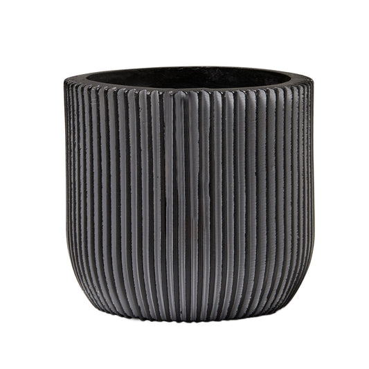 Capi Nature Groove Planter Ball Black