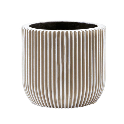 Capi Nature Groove Planter Ball Ivory