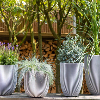 Capi Nature Groove Planter Ball Ivory