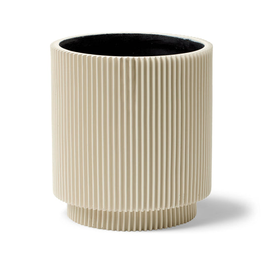 Capi Nature Groove Special Vase Cylinder Beige