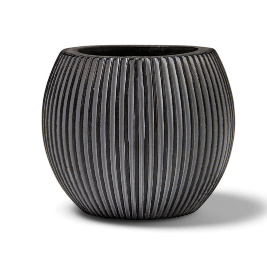 Capi Nature Groove Vase Ball Black