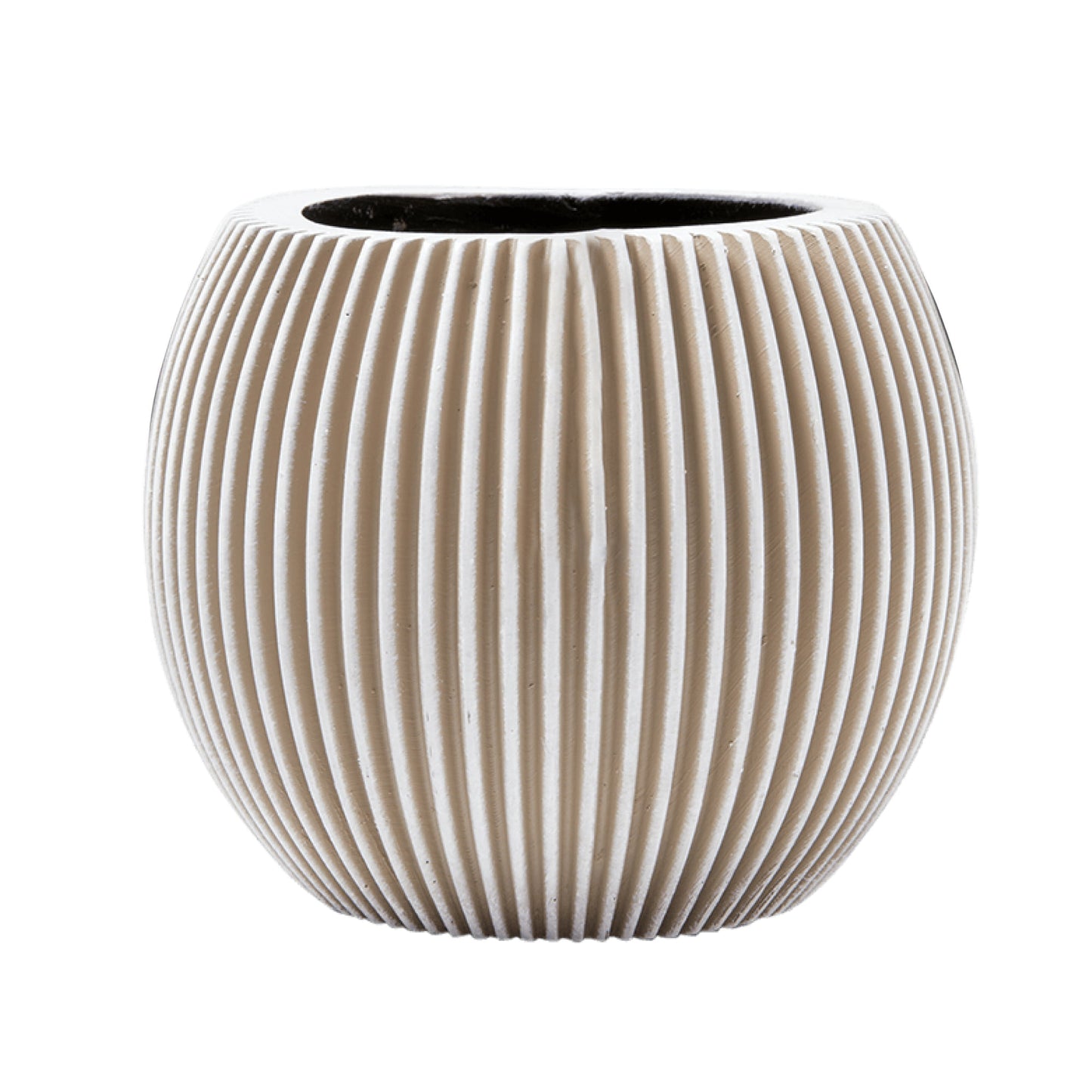 Capi Nature Groove Vase Ball Ivory