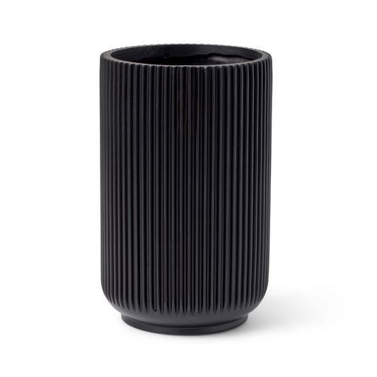 Capi Nature Groove Vase High Intense Black