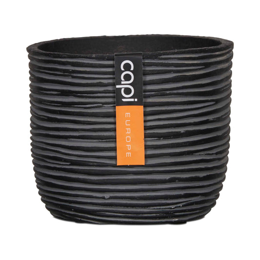 Capi Nature Rib Planter Ball Black