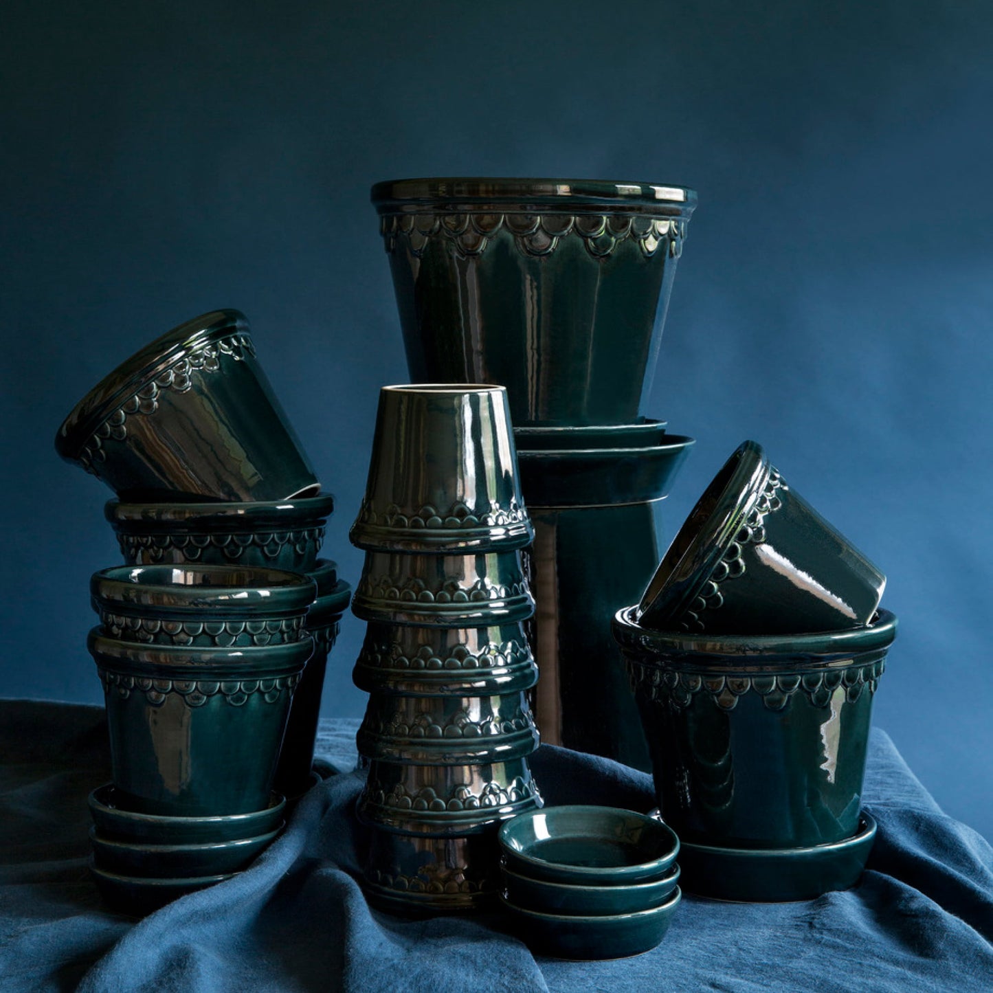 Københavner GLAZED Petrol Blue